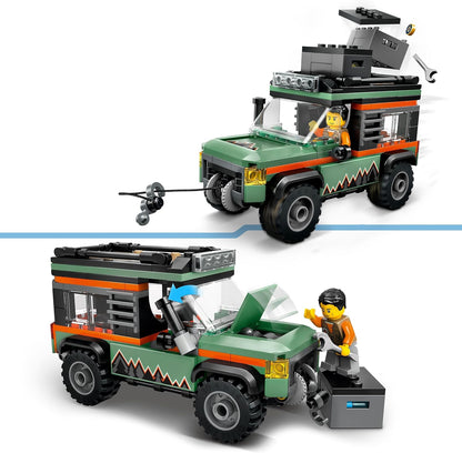LEGO City Off-Road 4x4 Mountain Truck Toy Set - Building Toys for 6+ Year Old Boys & Girls - Fun Gift Ideas for Birthdays & Holidays - Incl. a Minifigure & Accessories - 60447