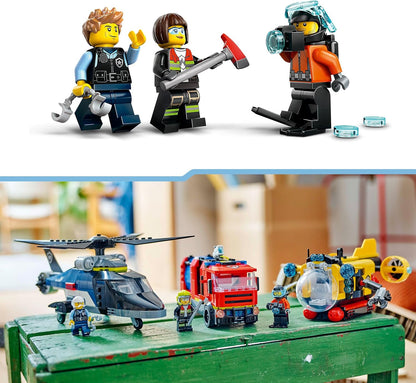 Lego City: Helicopter, Fire Truck & Submarine Remix (60462)