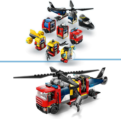 Lego City: Helicopter, Fire Truck & Submarine Remix (60462)