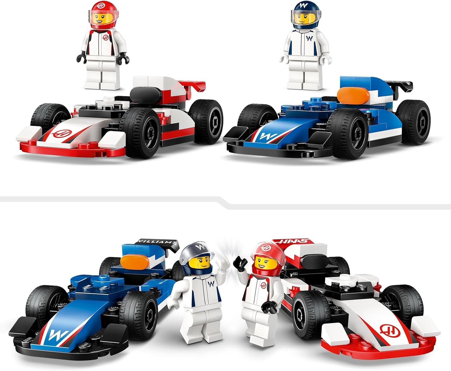 Lego City: F1 Williams Racing & Haas F1 Race Cars (60464)