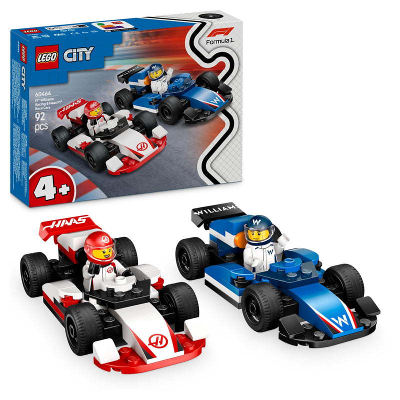 Lego City: F1 Williams Racing & Haas F1 Race Cars (60464)