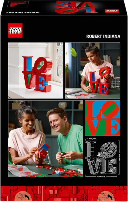 LEGO Art LOVE Bouwpakket voor Volwassenen, Kantoor Decoratie en Woonaccessoire, Cadeau voor Haar en Hem voor Valentijn, Creatieve Hobby, Bloemen Boeket Model om Alleen of Samen te Knutselen 31214