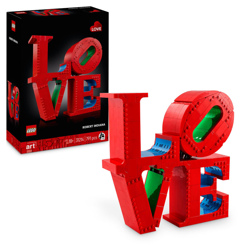 LEGO Art LOVE Bouwpakket voor Volwassenen, Kantoor Decoratie en Woonaccessoire, Cadeau voor Haar en Hem voor Valentijn, Creatieve Hobby, Bloemen Boeket Model om Alleen of Samen te Knutselen 31214