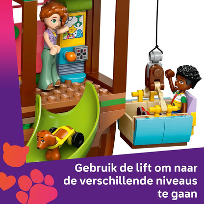 LEGO Friends Boomhut voor de vrienden Speelgoed voor 8 jaar en Ouder, Rollenspel Bouwpakket voor Kinderen om te Doen Alsof met 4 Poppetjes en 2 Dieren Figuren, Cadeau voor Meisjes 42652