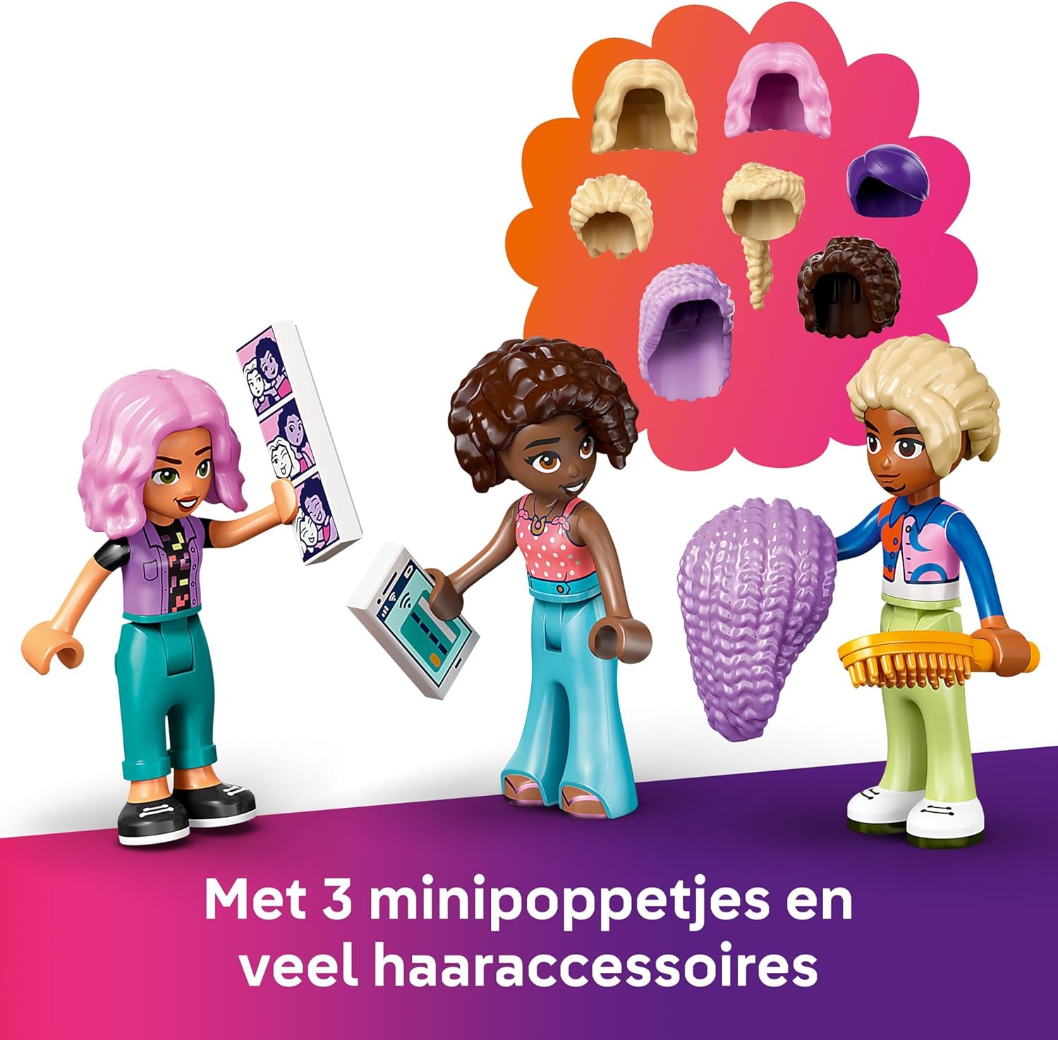 LEGO Friends Kapsalon en accessoirewinkel Speelgoedwinkel Bouwpakket voor Kinderen, Creatief Speelgoed voor 7 jaar en Ouder, Cadeau voor Meisjes met 3 Poppetjes voor Rollenspellen 42662