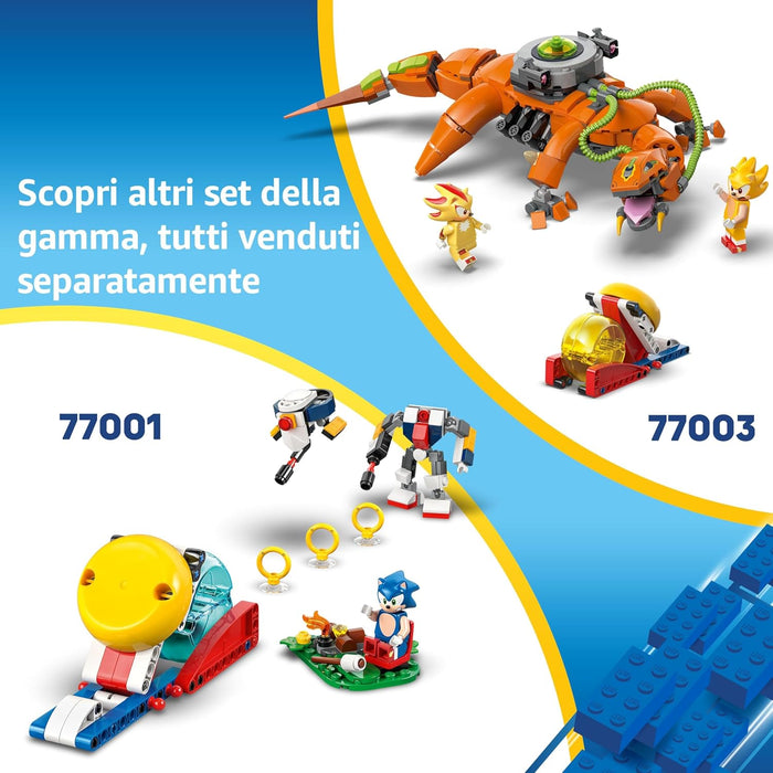 LEGO Sonic the Hedgehog Cyclone vs. Metal Sonic Toy - Collectible Mech Figure with 2 Video Game Minifigures - Gift Idea for 8+ Year Old Boys or Girls & Teenage Gamers - 77002