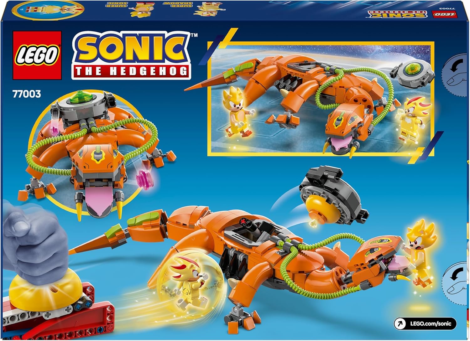 Lego Sonic The Hedgehog: Super Shadow Vs. Biolizard (77003)