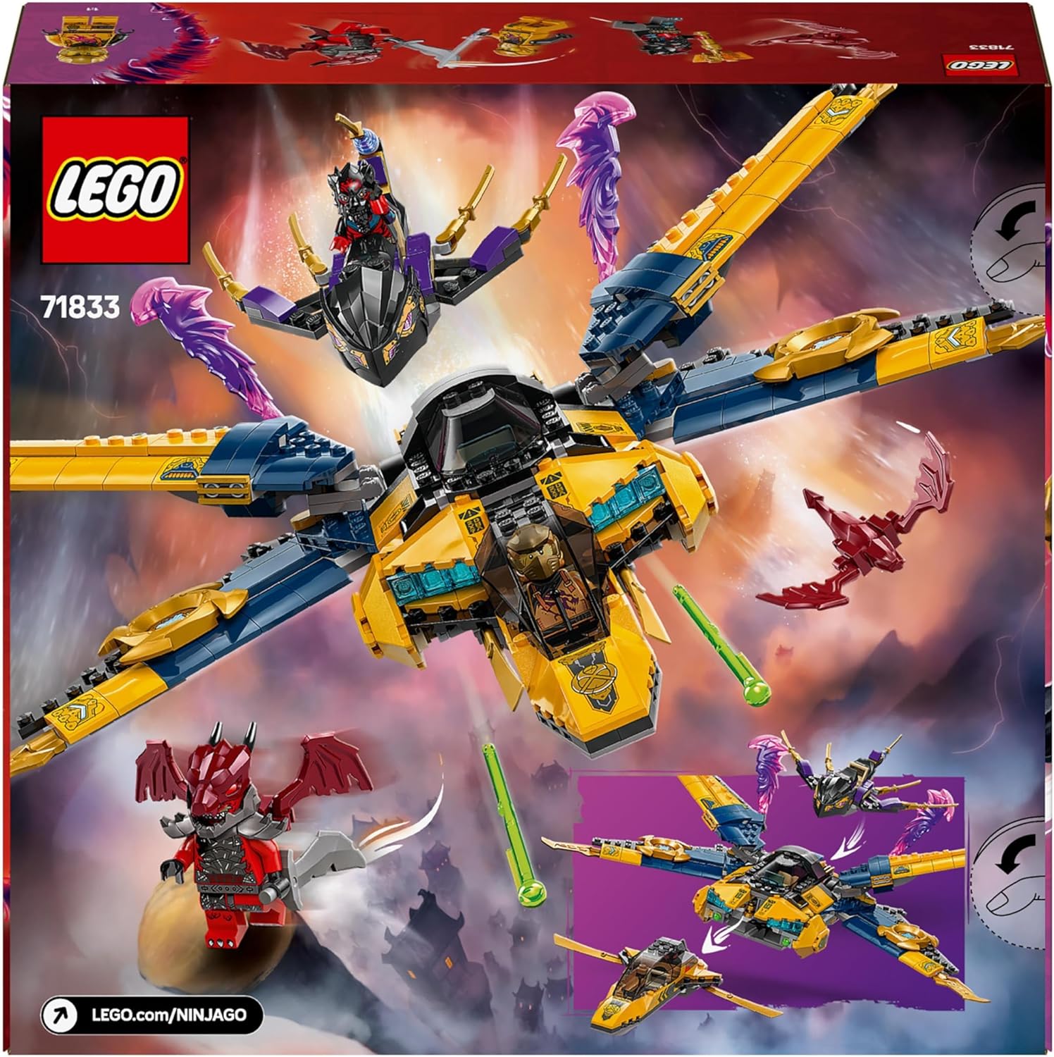 Lego: 71833 - Ninjago - Jet Super Storm Di Ras E Arin