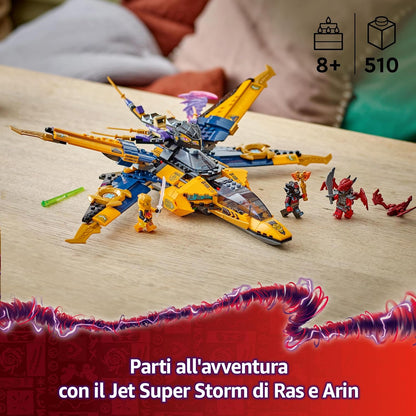 Lego: 71833 - Ninjago - Jet Super Storm Di Ras E Arin