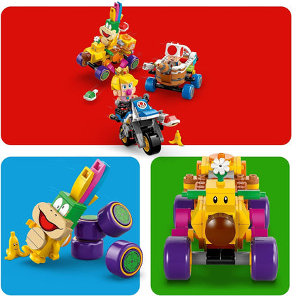 LEGO Super Mario: Mario Kart– Baby Peach en grand prix–set, Nintendo Bouwpakket voor Kinderen, Speelgoed voor 8 jaar en ouder met Toad, Lakitu, Lemmy en Meer, Cadeau voor Jongens en Meisjes 72036
