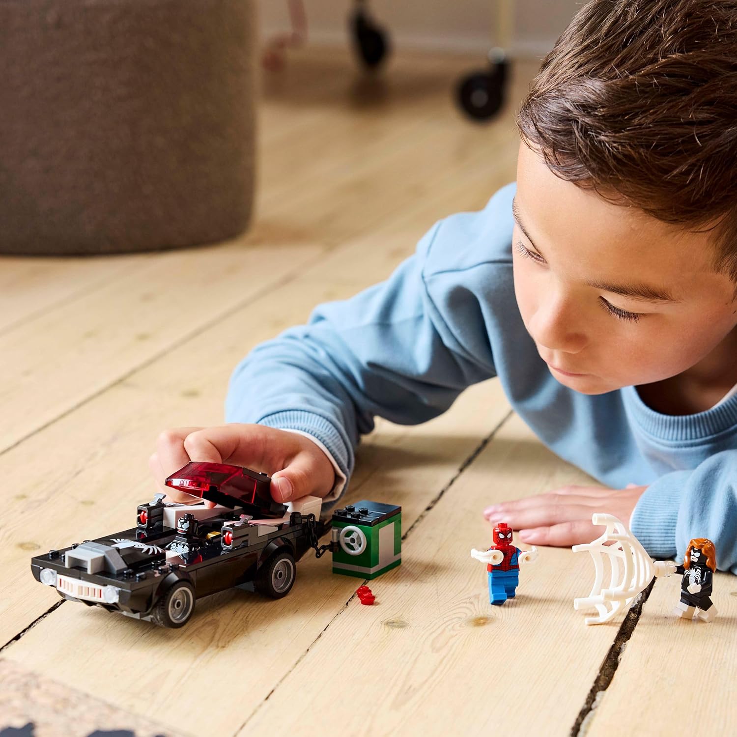 LEGO Marvel Spider-Man vs. Venom Muscle Car - Building Toy with 3 Super-Hero Minifigures for Imaginative Play - Gift for 7 Plus Year Old Boys & Girls 76309