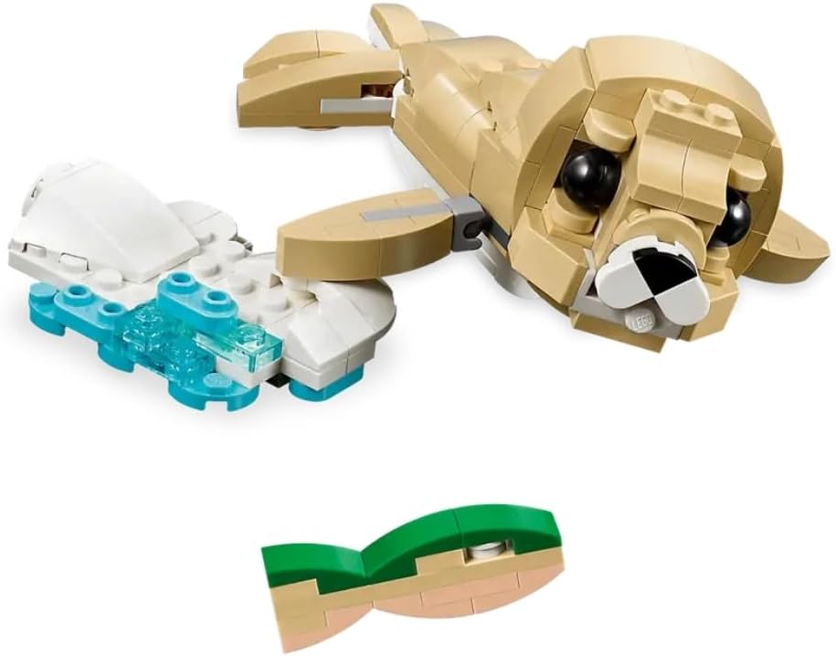 LEGO Creator 3 in 1 Adorabile Coniglio Giocattolo - Animale che si Trasforma in Lama o in Foca - Idea Regalo di Compleanno Creativa per Bambine e Bambini da 8 Anni in su - 31162