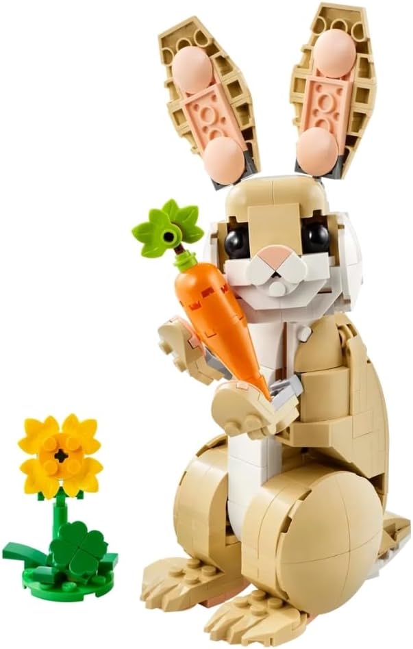 LEGO Creator 3 in 1 Adorabile Coniglio Giocattolo - Animale che si Trasforma in Lama o in Foca - Idea Regalo di Compleanno Creativa per Bambine e Bambini da 8 Anni in su - 31162