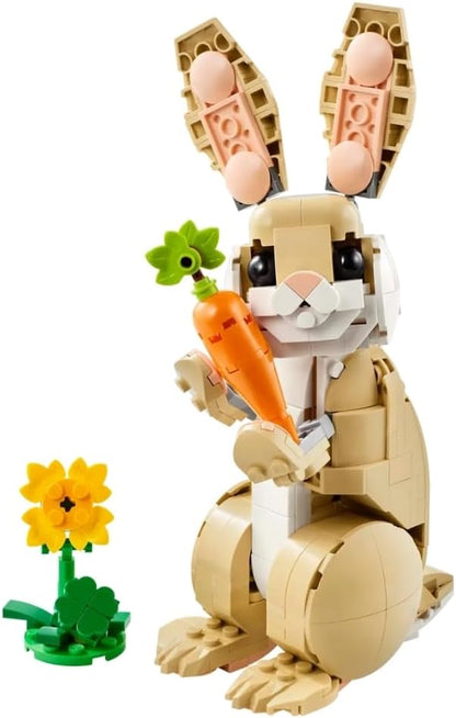 LEGO Creator 3 in 1 Adorabile Coniglio Giocattolo - Animale che si Trasforma in Lama o in Foca - Idea Regalo di Compleanno Creativa per Bambine e Bambini da 8 Anni in su - 31162