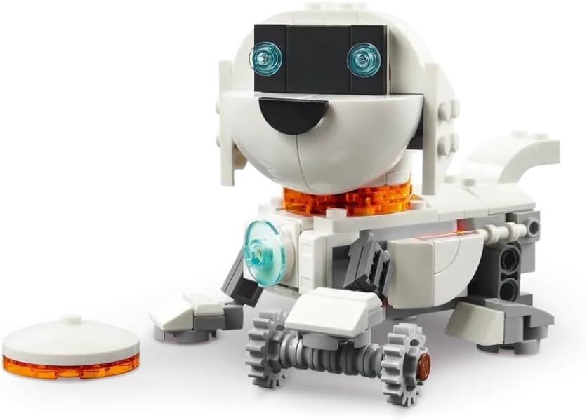 LEGO Creator 3in1 Space Robot Toy - Transforms into a Dog Figure or Rocket Model - Building Set for Kids - Space-Themed Gift Idea for Kids, 8+ Year Old Boys & Girls - 31164
