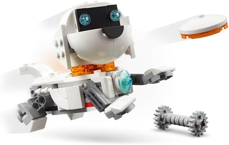 LEGO Creator 3in1 Space Robot Toy - Transforms into a Dog Figure or Rocket Model - Building Set for Kids - Space-Themed Gift Idea for Kids, 8+ Year Old Boys & Girls - 31164