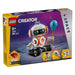 LEGO Creator 3in1 Space Robot Toy - Transforms into a Dog Figure or Rocket Model - Building Set for Kids - Space-Themed Gift Idea for Kids, 8+ Year Old Boys & Girls - 31164