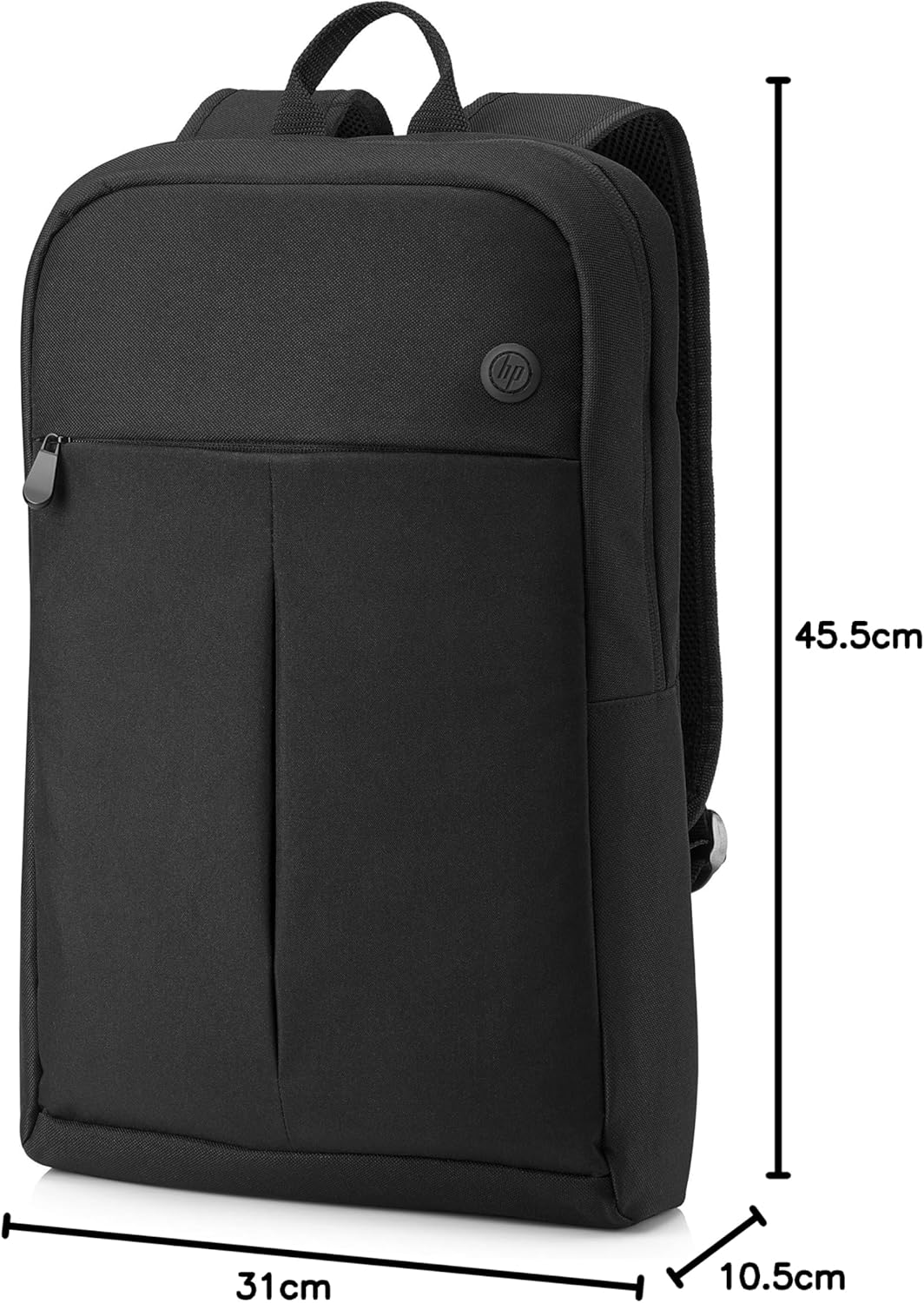 HP Prelude, Zaino per Laptop fino da 15,6", con Cinghie Imbottite Antiscivolo e Cerniera Colorata, 1 Scomparto Principale e 6 Tasche Interne ed Esterne, Realizzato con Materiale Riciclato, Grigio