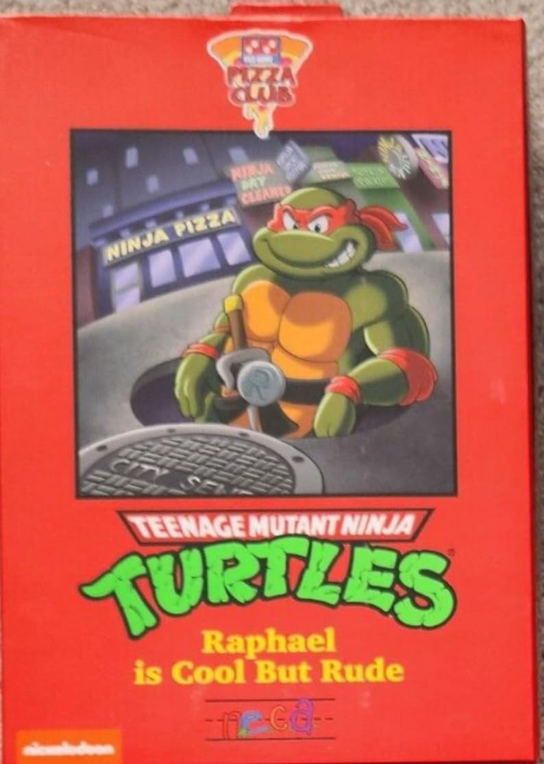 NECA-54354 Raphael (TMNT Cartoon) Figura, Multicolor (54354