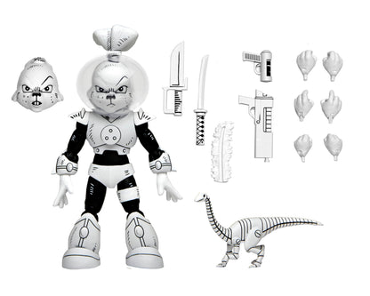 NECA Usagi Yojimbo – 1:7 Scale Collectible Action Figure, Space Usagi Yojimbo Black & White Figure