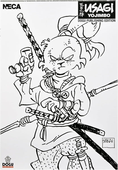 NECA Usagi Yojimbo – 1:7 Scale Collectible Action Figure, Space Usagi Yojimbo Black & White Figure
