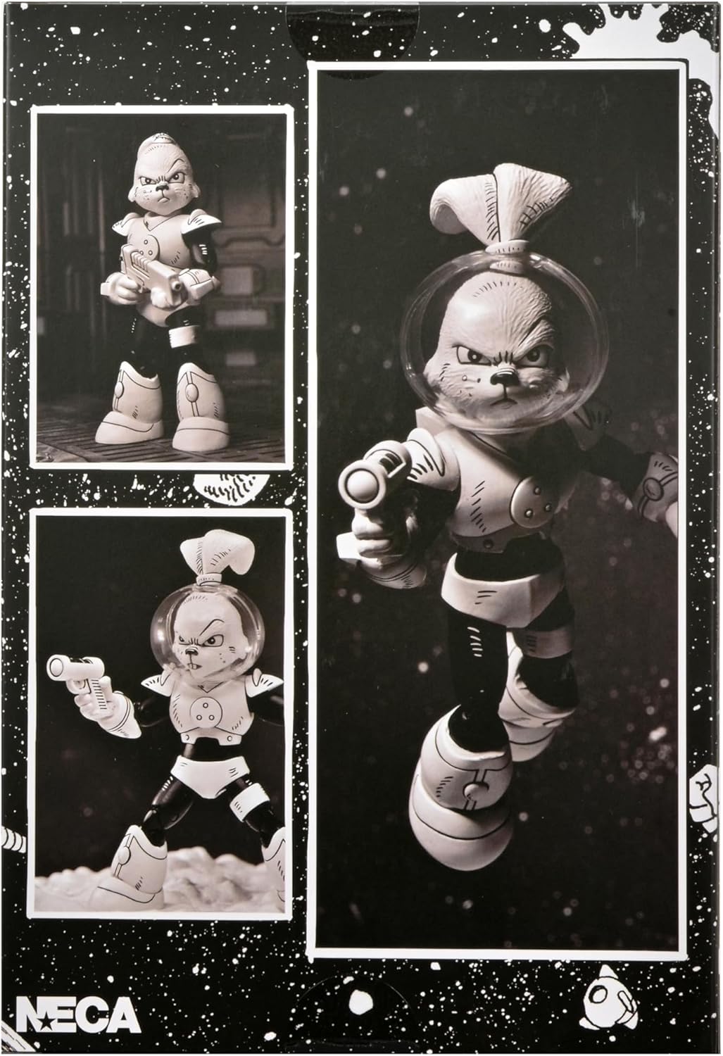 NECA Usagi Yojimbo – 1:7 Scale Collectible Action Figure, Space Usagi Yojimbo Black & White Figure
