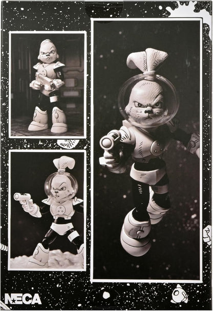 NECA Usagi Yojimbo – 1:7 Scale Collectible Action Figure, Space Usagi Yojimbo Black & White Figure