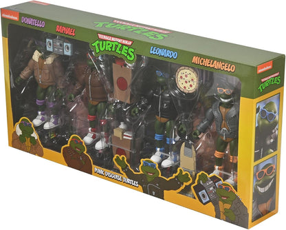 Tmnt Cartoon Punk Turtles 4-Pack 7 Inch Scale Action Figures Teenage Mutant Ninja Turtles