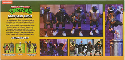 Tmnt Cartoon Punk Turtles 4-Pack 7 Inch Scale Action Figures Teenage Mutant Ninja Turtles
