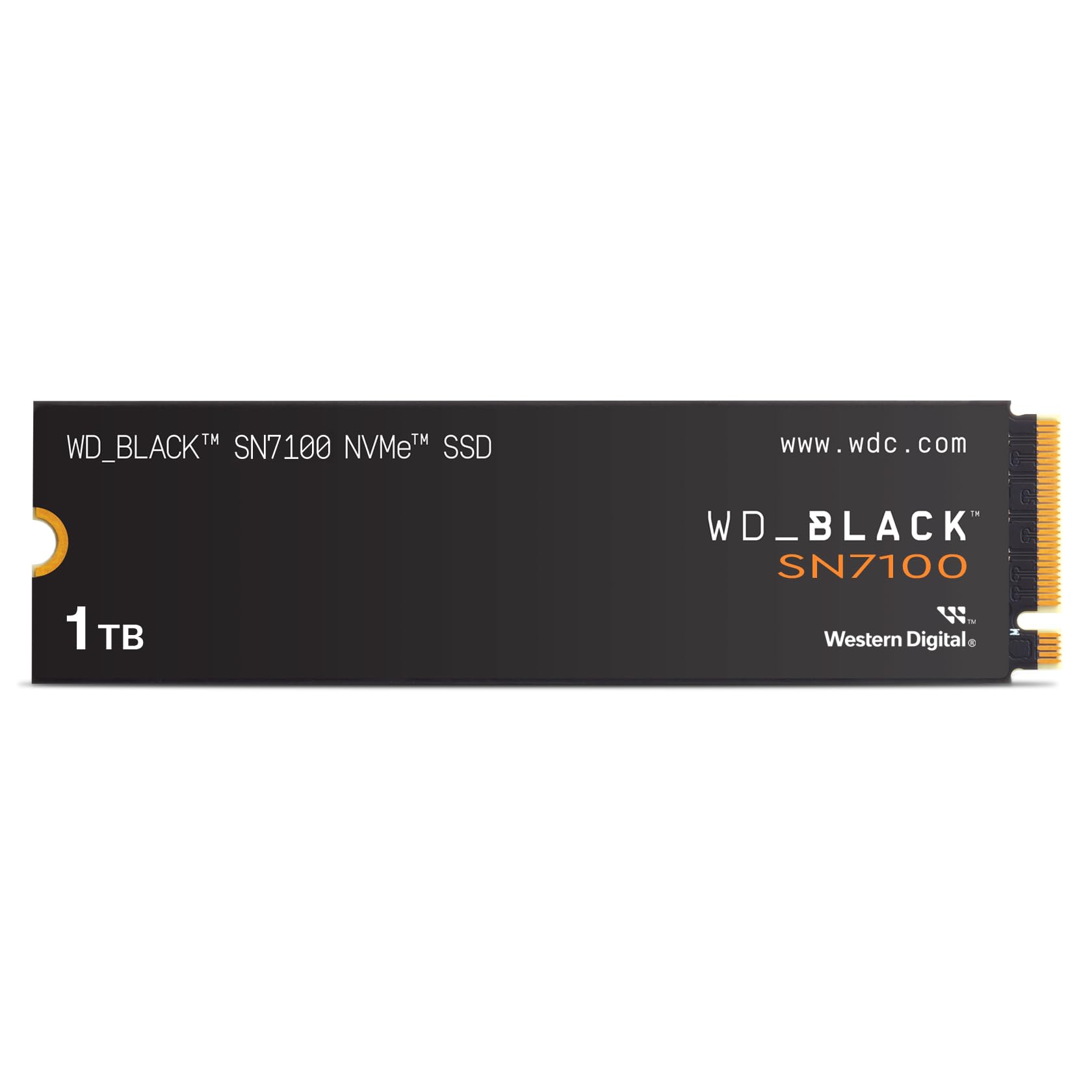 WD_BLACK SN7100 1TB NVMe SSD, M.2 2280, Read speeds up to 7250 MB/s, Write Speed up to 6,900 MB/s, Next Gen TLC 3D NAND, DASHBOARD, For Laptops, handheld gaming devices
