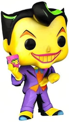 FUNKO POP DC Black Light Joker Multicolor 51723 Batman Muñecos cabezones, sólido, (FUNKO-51723