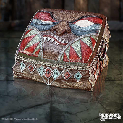 Nemesis Now Dungeons & Dragons - Borsa per dadi da 12 cm, in resina, colore marrone, con licenza ufficiale, piccolo vano portaoggetti, in resina di alta qualità, accuratamente dipinta a mano