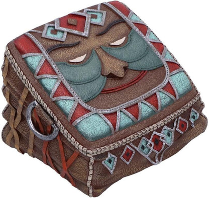 Nemesis Now Dungeons & Dragons - Borsa per dadi da 12 cm, in resina, colore marrone, con licenza ufficiale, piccolo vano portaoggetti, in resina di alta qualità, accuratamente dipinta a mano