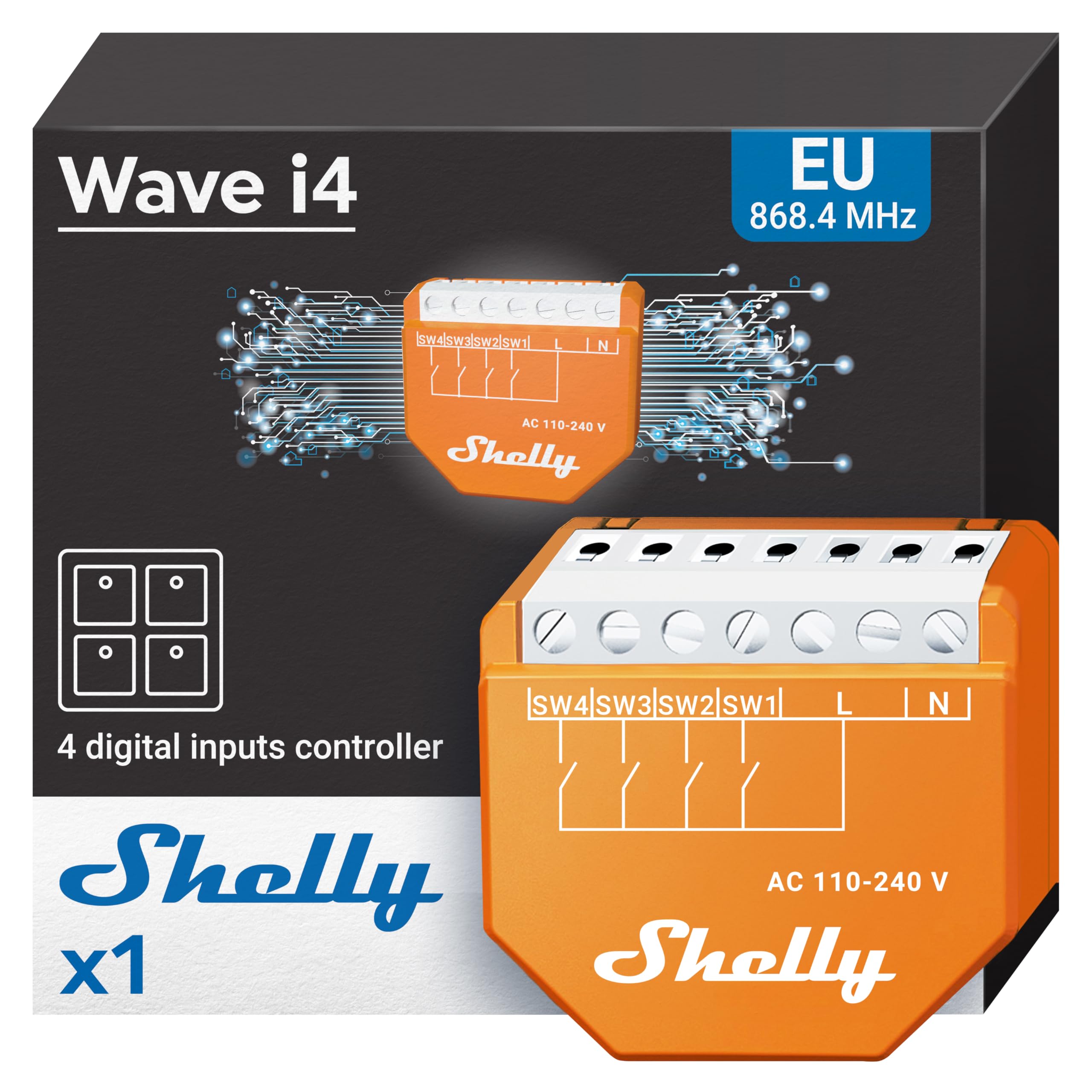 Shelly-Qubino-Wave-I4 Smart Home Solution