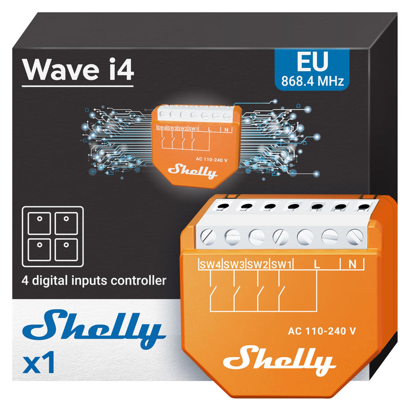 Shelly-Qubino-Wave-I4 Smart Home Solution