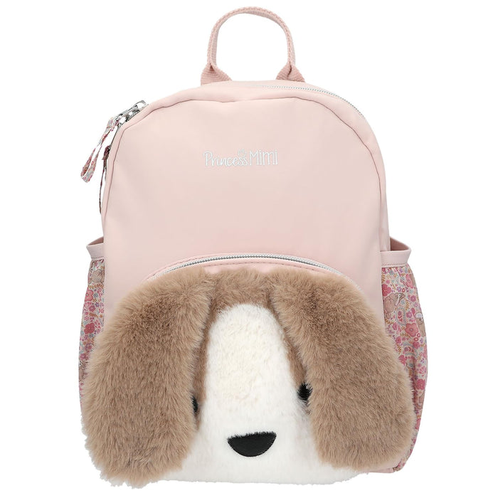 Depesche 13128 Princess Mimi Milo Backpack in Pink with Dog Motif, Floppy Ears and Plush, Bag with Adjustable Straps, multicoloured, Princess Mimi Milo