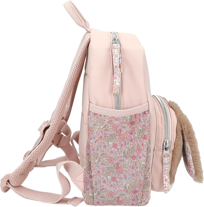 Depesche 13128 Princess Mimi Milo Backpack in Pink with Dog Motif, Floppy Ears and Plush, Bag with Adjustable Straps, multicoloured, Princess Mimi Milo