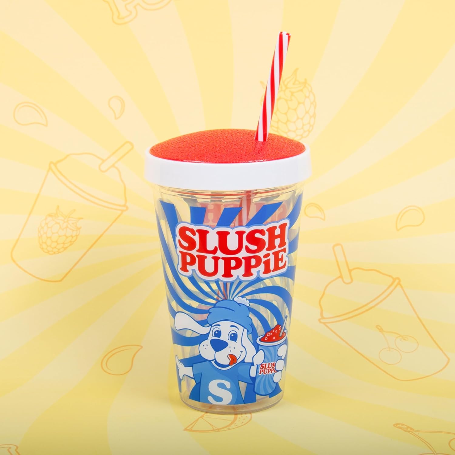 Slush Puppie Cup & Bendy Straw