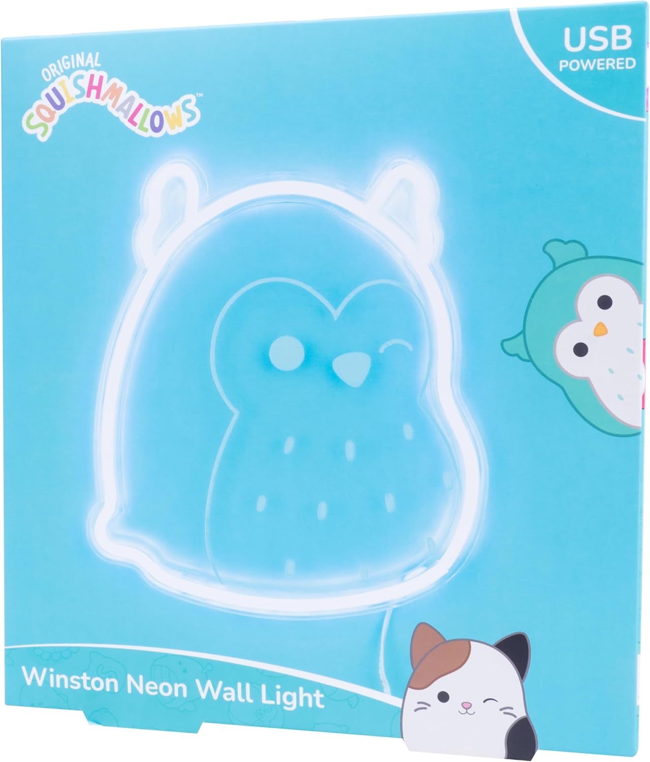 Squishmallows - Winston Neon Wall Light - Blue