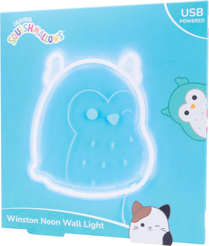 Squishmallows - Winston Neon Wall Light - Blue