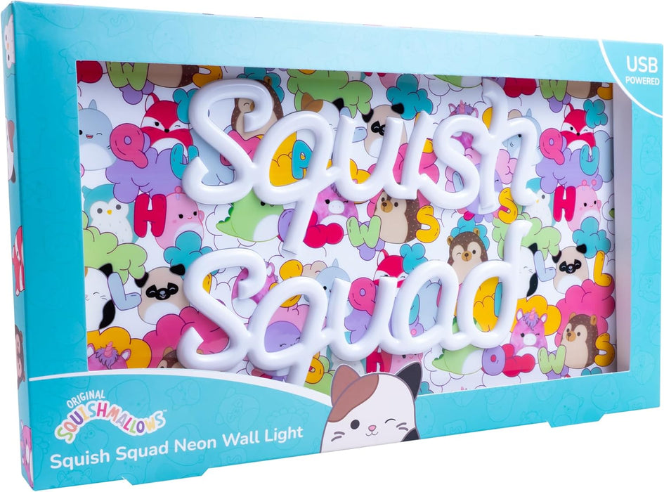 Squishmallows - Squish Squad Neon Wall Light - Neon Pink