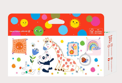 Hakuyoka Dot Markers - Washable Painting 5-Color Set | Easy Grip & Non-Toxic | Fun Dot Art for Kids (Vivid Colors