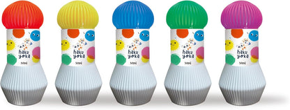 Hakuyoka Dot Markers - Washable Painting 5-Color Set | Easy Grip & Non-Toxic | Fun Dot Art for Kids (Vivid Colors