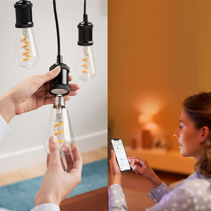 Philips - Clear 40W St64 E27 Filament Bulb - Elegance In Illumination