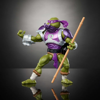 Masters of the Universe Origins Turtles of Grayskull Donatello Reptile Wars Posable Action Figure, Teenage Mutant Ninja & MOTU Crossover Donnie Toy, JBM98