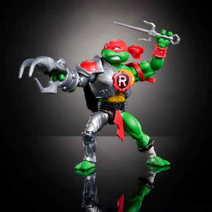 Masters of the Universe Origins Turtles of Grayskull Raphael Reptile Wars Posable Action Figure, Teenage Mutant Ninja & MOTU Crossover Hero Raph Toy, JBM99