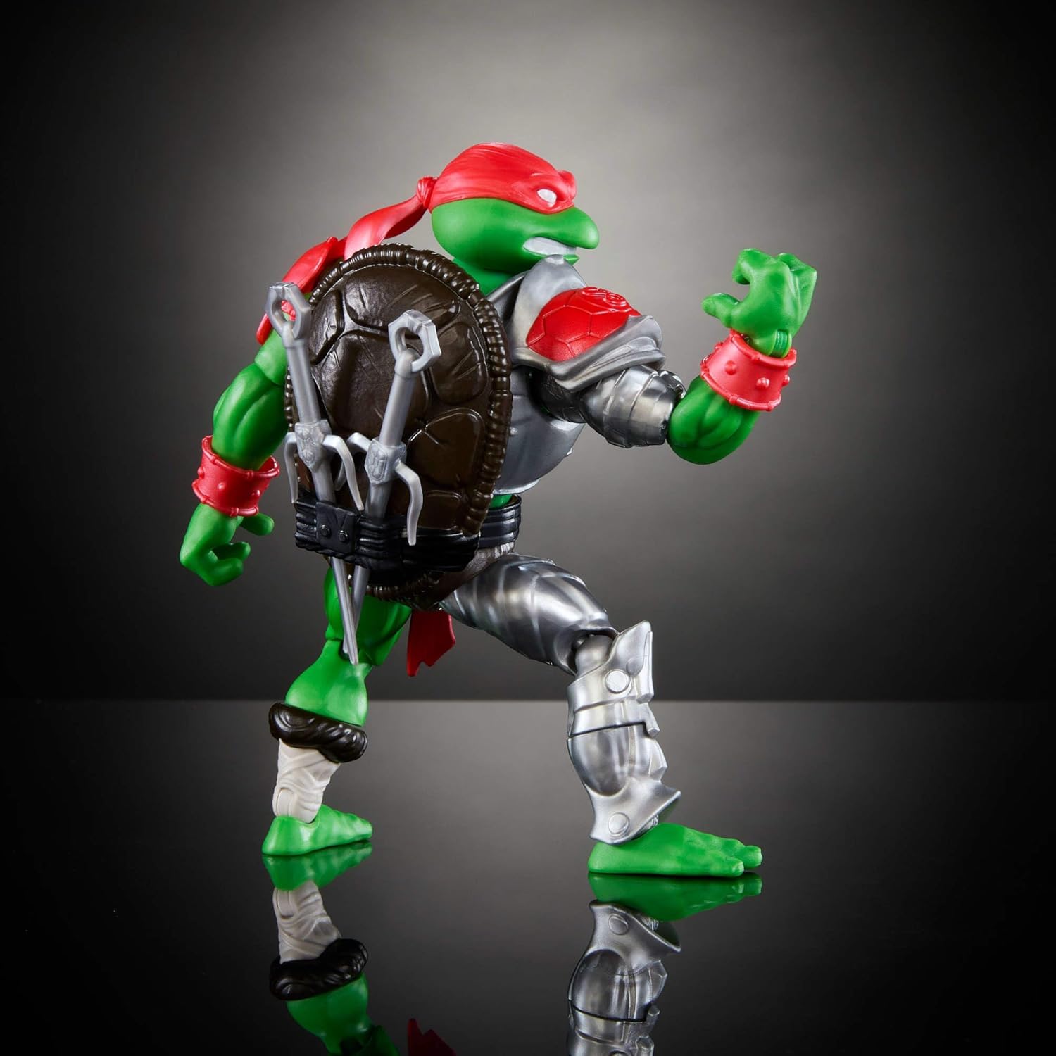 Masters of the Universe Origins Turtles of Grayskull Raphael Reptile Wars Posable Action Figure, Teenage Mutant Ninja & MOTU Crossover Hero Raph Toy, JBM99
