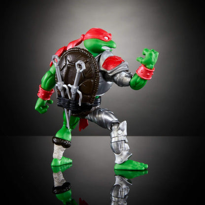 Masters of the Universe Origins Turtles of Grayskull Raphael Reptile Wars Posable Action Figure, Teenage Mutant Ninja & MOTU Crossover Hero Raph Toy, JBM99