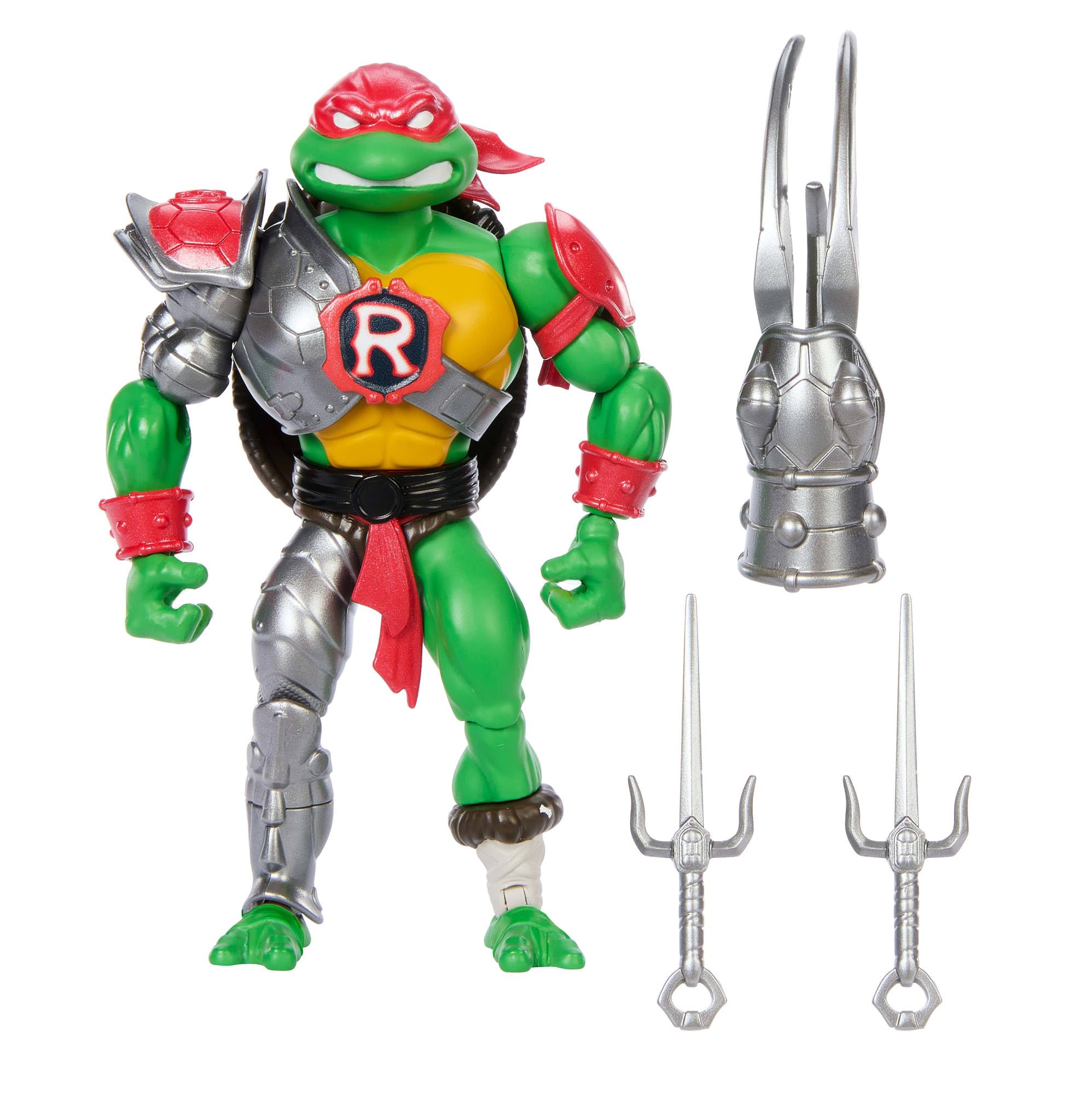 Masters of the Universe Origins Turtles of Grayskull Raphael Reptile Wars Posable Action Figure, Teenage Mutant Ninja & MOTU Crossover Hero Raph Toy, JBM99