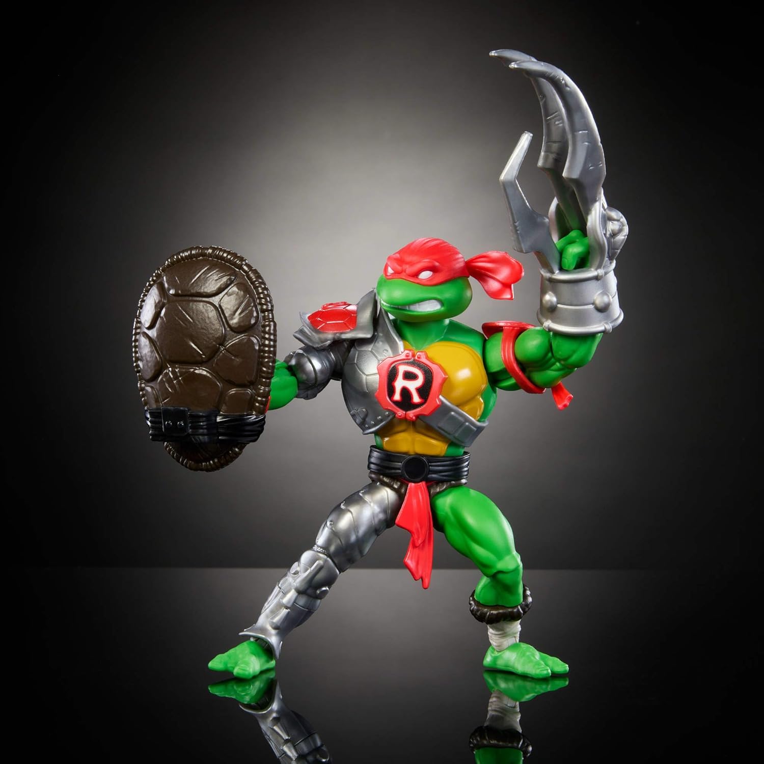 Masters of the Universe Origins Turtles of Grayskull Raphael Reptile Wars Posable Action Figure, Teenage Mutant Ninja & MOTU Crossover Hero Raph Toy, JBM99